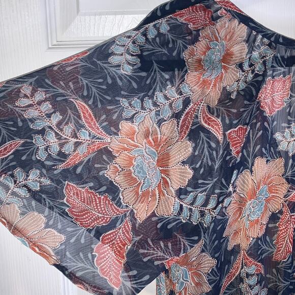 Nyland Women's Fairycore Tiered Maxi Dress Size L NEW Lyric Flutter Sleeves Boho - Picture 5 of 13